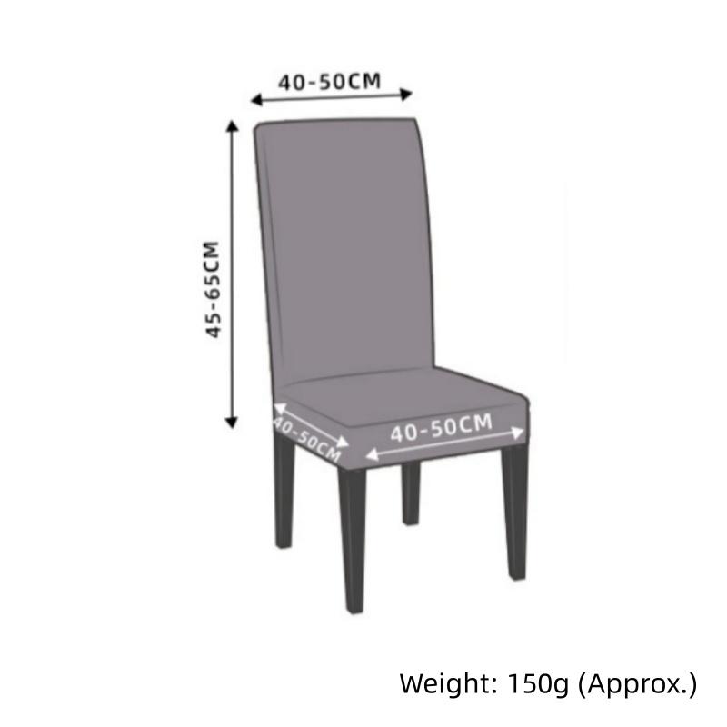 1 Pcs Thick Elastic Chair Seat Cover with Cross Jacquard Polyester Chair Cover Suitable for Hotel Banquet Restaurants