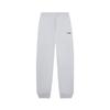 Solid Color Mid Waist Drawstring Comfortable Breathable Fleece Cuffed Knitted Sports Pants Men Bottoms Gray AKLSC99-2