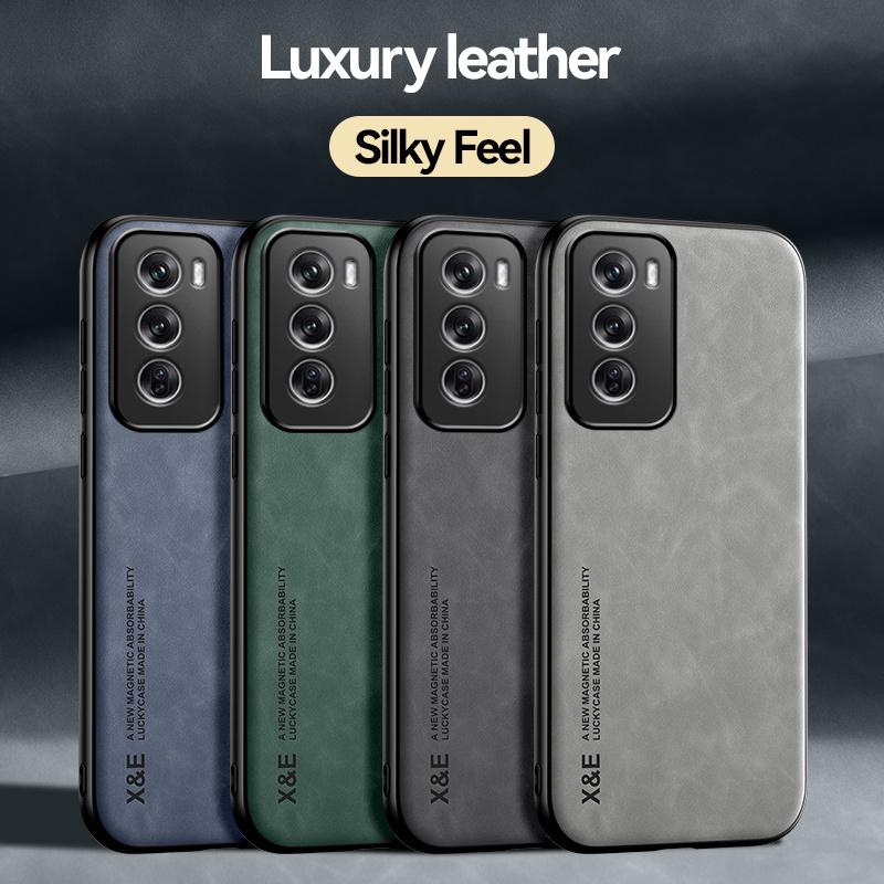 For Oppo Reno12 Pro 5G Case Magnetic Leather Car Holder Phone Case for Oppo Reno 12 Pro 5G CPH2629 6.7" Soft Bumper Back Cover