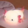 Cute Axolotl Night Light Silicone USB Rechargeable Table Lamp Fashion Nursery Sleeping Lamp