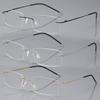 Blue Light Flexible Ultralight Reading Glasses Rimless Memory Titanium Eyeglasses Presbyopic Eye Prescription Eyeglasses Frame