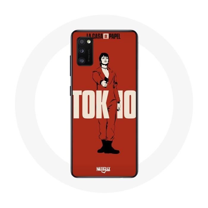 Case - La Casa De Papel - Galaxy A41 - Soft - Red - Fanart Logo