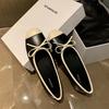 Flat Shoes Leather Ballet Shoes 2025 Summer New French Temperament Bow Color Matching Square Head Light Mouth Single Shoes Women