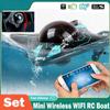 New Mini WIFI Remote Control Boat Six-channel Submarine Diving Real-time Transmission Underwater Camera Speedboat Photo Video Toy Boys Gift