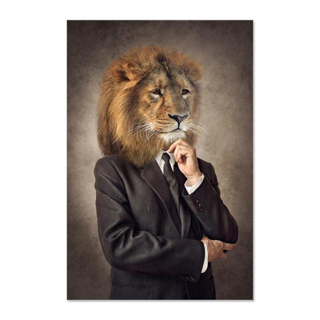 Human Body, Animal Head, Abstract Mural Seal, Giraffe, Painting, Scandinavian Poster, Decoration, Living Room Photo,