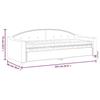VidaXL Daybed with Mattress Light Grey 80x200 Cm Fabric 3197507