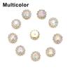 Apparel Sewing Sparkling Flower-shaped Clothes Decoration Rhinestone Buttons Crystal Glass Stone
