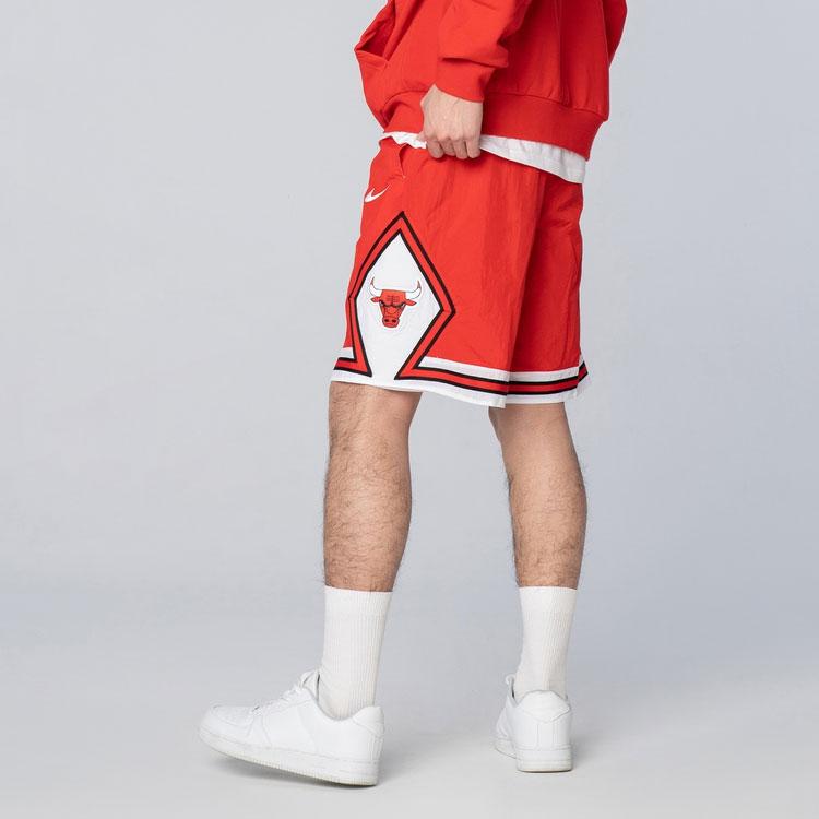 Nike Courtside Heritage NBA Casual Sports Breathable Lace-Up Retro Basketball Shorts Men Bottoms Red CV5597-657