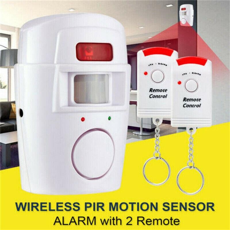 Wireless Motion Detector Alarm Indoor Motion Sensor Alarm With 2 Remote Controls Wireless High