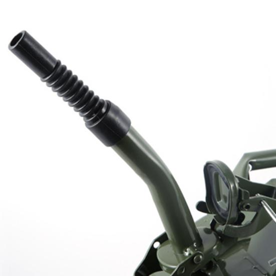 5L Metal Gas Can Spill Proof Fuel Container with Spout And Handle Portable Fuel Storage Tank with Safety Lock Pin for Trucks Cars Motorcycle Equipment