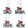 Key Holder Letter Pattern Multi-Function Metal Mothers Day Keychain for Purse