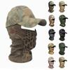 Military Hood Tactical Army Baseball Caps for Men Women Summer Snapback Sun Hats Outdoor Camouflage Balaclava Half Ski Mask