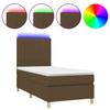 VidaXL Slat Bed Base with Mattress and LED, Upholstered Bed, Single Bed, Adult Bed for Interior Bedroom, 3135568