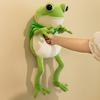 Cartoon Frog Eyes Long-legged Pillow Toy Cute Big Stuffed Green Frog Plushies Companion Sleep Pillow Soft Stuffed