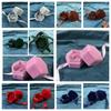 Three-dimensional Hexagonal Jewelry Box Velvet Ring Display Case Flocking Ring Box  Party