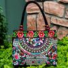 Fashion Embroidery Women Small Handbags National Floral Embroidered Lady Top-handle Bags Single-layer Beading Falp Carrier