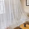 Light Filtering Embroidered Sheer Curtains European Style Lace Window Screen for Living Room Bedroom Balcony Bay Window