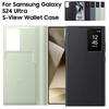 Smart View Wallet Flip Case For Samsung Galaxy S24 Ultra SM-S928B Smart View Phone Case Cover