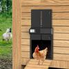 Automatic Waterproof Chicken Coop LCD Display Aluminum Door, Anti-Pinch Safety ProtectionChicken Door Opener with Timer