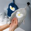 Hand Towel Hanging Toilet Hand Towel Absorbent Towel Thickened Household Hand Towel Wipe Handkerchief