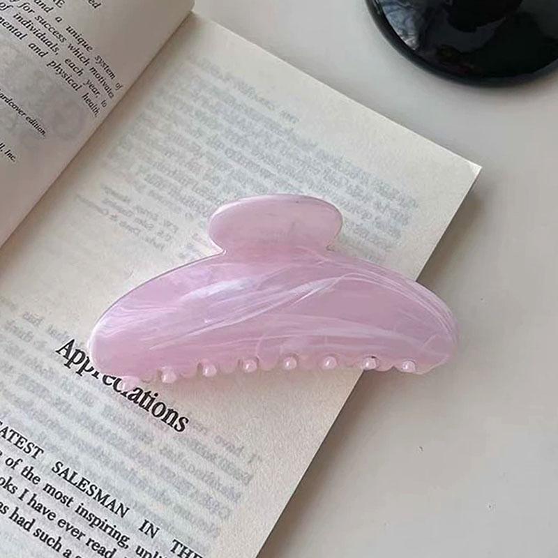 Stripes Hair Claw Acrylic Colorful Claw Clip Women Crab Hair Clips Girls Make Up Washing Tool Hair Accessories