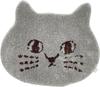 Daikai Nyafunyafu Cat Chair X 74109 Die-Cut Pad, Gray, W38.5 H33.5cm,
