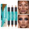 Dual-ended Contour Stick Highlighter Bronzer Stick 3D Retouching Nose Shadow Shadow Matte Concealer Stick Waterproof Face Contouring Pen Makeup Stick