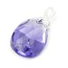 [G1608] - Purple 'Linda' Silver Pendant