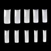 500 Pcs No Crease Long Flat Head Nail Tips Half Cover Nail Tips French Fake Nail Artificial Nail Art Acrylic Manicure Tool