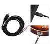 USB Guitar Andio Cable USB Male Interface To 6.35mm (1/4inch) Mono Electric Guitar Connection Cable