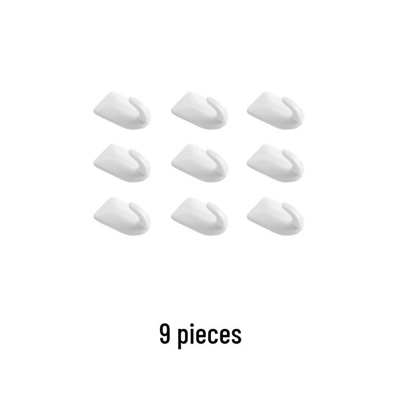 Seamless No-Drill Wall-Mounted Mini Hooks for Bathroom, Mirror, Cabinet Doors, and Jewelry Storage