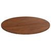 342970 vidaXL Round Table Top Dark Brown Ø80x1.5cm Treated Solid Oak