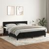 VidaXL Divan Bed and Mattress Black 160x200 Cm Velvet 3141313