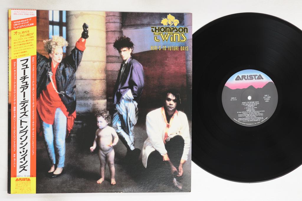 LP Record THOMPSON TWINS - Here`s To Future Days 28RS4 ARISTA 1985 Japan Obi Rock Used