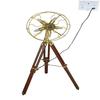 Wooden Fan with Tripod Stand Floor Lamp Fan Decor