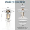 Sealing Drainage for Shower Room Sink Drain Cover Hair Catcher Pop-up Sink Drain Floor Drain
