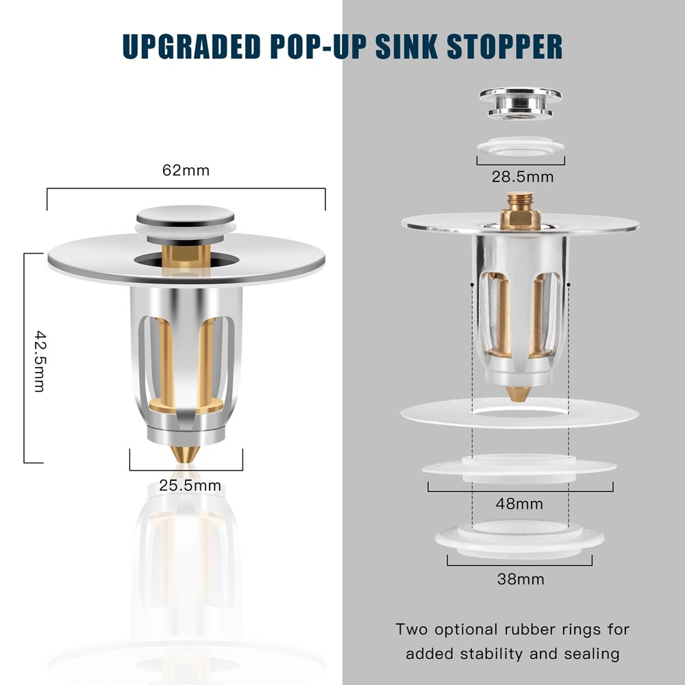 Sealing Drainage for Shower Room Sink Drain Cover Hair Catcher Pop-up Sink Drain Floor Drain