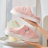 New Autumn and Winter Cotton Slippers Women's Home Household Couple Indoor and Outdoor Warm Thick-bottomed Fluffy Slippers Men