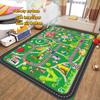 Early Education Children Bedroom Carpet Washable Bedside Area Rug Room Decor Traffic Routes Puzzle Play Mat for Baby Soft Fabric