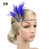 Women Beaded Flapper Performance Headwear Elastic Hair Accessories Vintage Masquerade Party Headpiece Cosplay