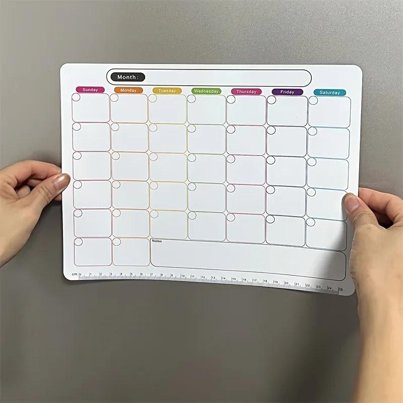 Memo Message Board Magnetic Refrigerator Stickers Reusable Erasable Note Pad Home Office Kitchen Reminder Weekly Planner Sticker