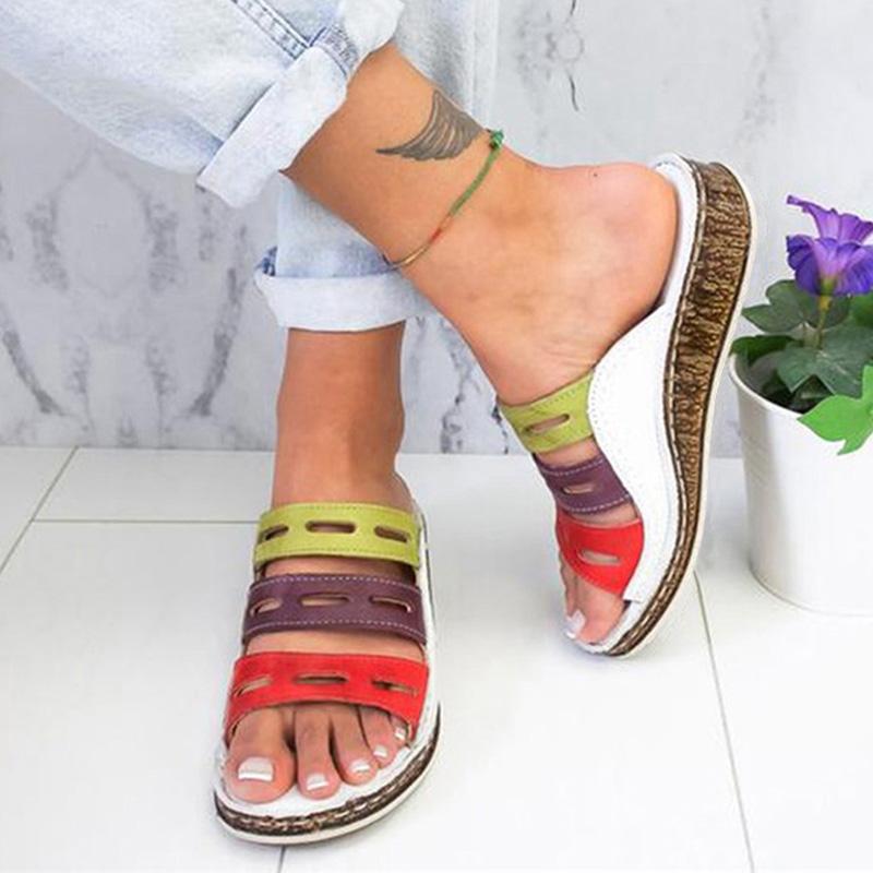 Fashion Platform Sandals Women Shoes Open Toe Shoes Woman Beach Sandals Woman Retro Female Slippers Breathable Footwear Zapatos De Mujer