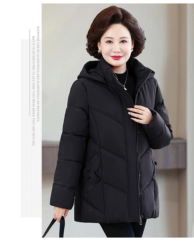 Women’s Short Hooded Windproof Thicken Warm Winter Jacket For Mom