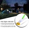 Fishing Rod Tip Light with Dual Bells Fishing Bite Alarm LED Lamp Night Fishing Pole Tip Strike Sensor Alert Light Fishing Accessories
