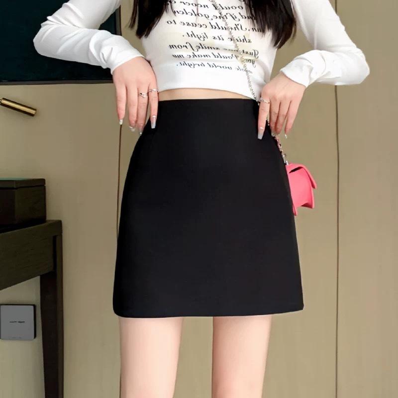 Spring and Summer New Short Hip Skirt High Waist and Thin A Word Skirt Commuter Skirt