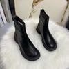 Footwear Chunky Waterproof Short Shoes for Woman Platform Booties Round Toe Women's Ankle Boots Free Shipping and Low Price Y2k