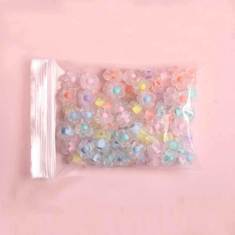 Home About100pcs DIY Necklace Jewelry Making Fashion Clear/Matte Handmade Material Jar Heart Plum Beads Bracelet
