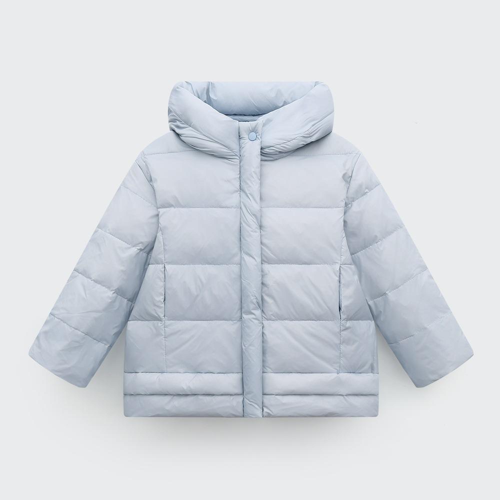 Children's Hooded Solid-color Light and Warm Down Jacket, Multi-color Coat for Boys and Girls Winter