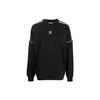 Originals Trefoil Logo 3-Stripes Crew Neck Long Sleeve Sweatshirt Men Tops Black HK7344