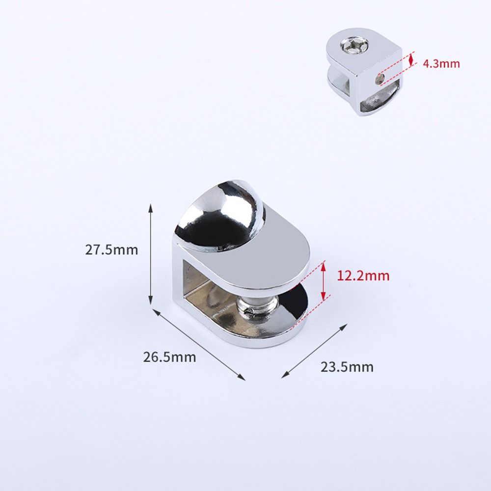 Thicken For 6-12mm Furniture Hardware Glass Clamp Panel Bracket Shelves Clips Shelf Holder Support